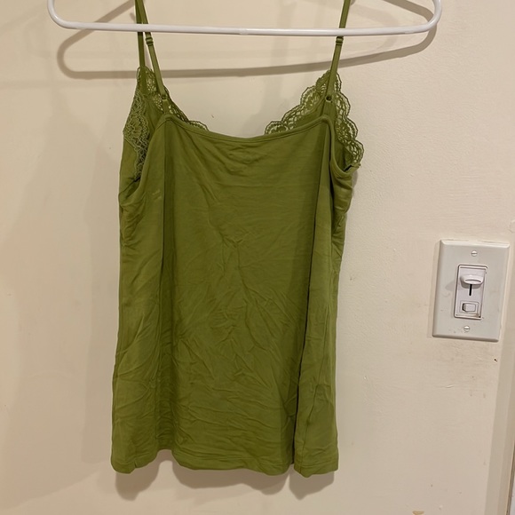 Ann Taylor Loft Tank with Lace and Embroidered Detailing - Picture 2 of 3